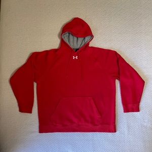Under Armour Hoodie with Pockets. XL. Red. In great condition.